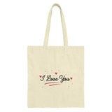 I Love You Tote Bag, Anniversary Gift, Valentine's Day Present, Romantic Gift, Heart Design, Gift for Her, Gift for Him - Tawshia