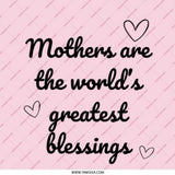 Mothers Day Pinback Button, Greatest Blessings Button, Mom Appreciation Pin, Heart Button, Cute Pink Button, Gift For Mom, Mothers Day Gift - Tawshia