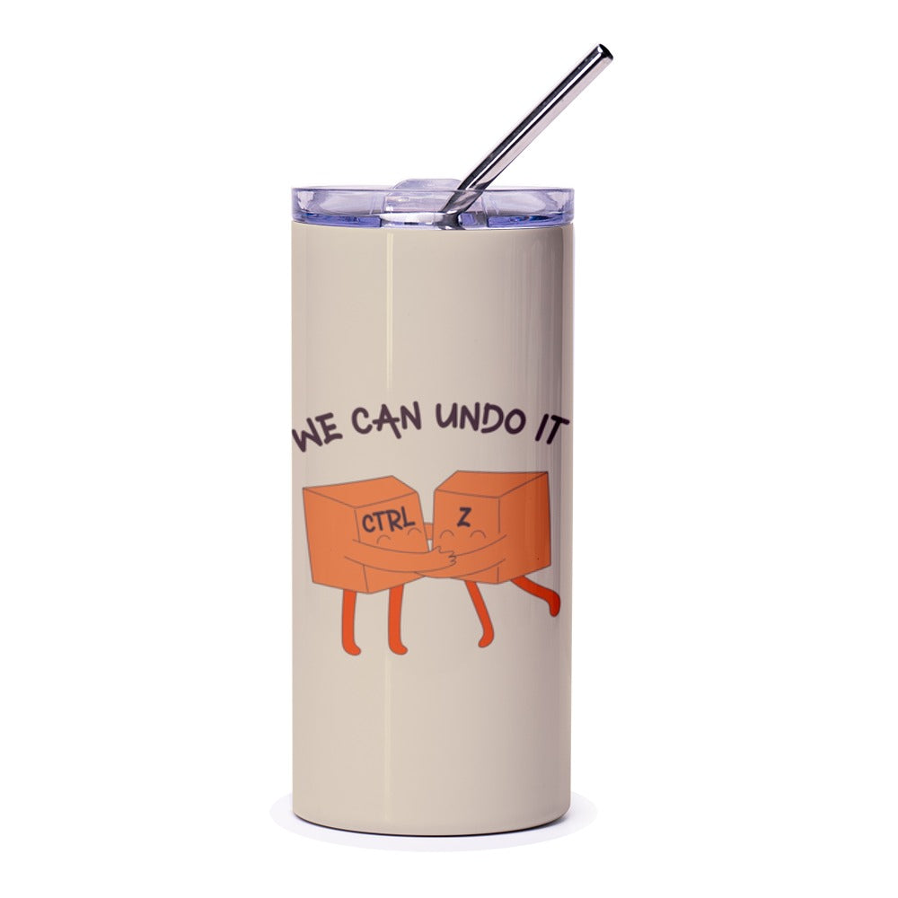 Ctrl Z Undo Tumbler, Funny Programmer Gift, We Can Undo It, Nerdy Tumbler, Computer Key Design, Gift for Coder, Tech Humor Gift - Tawshia