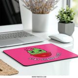 Cute Cactus Mouse Pad, Stay Sharp And Cute, Kawaii Desk Decor, Office Gift, Pink Mousepad, Computer Accessories - Tawshia