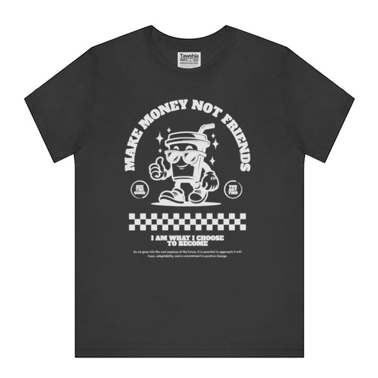 Make Money Not Friends Graphic Black T-shirt product