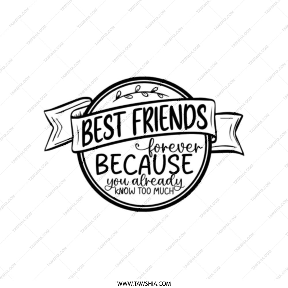 Best Friends Forever Tote Bag, Funny Friendship Gift, Bestie Gift, Friend Quote Shopping Bag, Humorous Present Idea, Gift For Best Friend - Tawshia