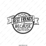 Best Friends Forever Tote Bag, Funny Friendship Gift, Bestie Gift, Friend Quote Shopping Bag, Humorous Present Idea, Gift For Best Friend - Tawshia