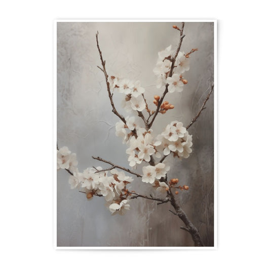 Cherry Blossom Photographic Print, Floral Wall Art, Spring Decor, Botanical Photography, Delicate Flower Print, Nature Art Print - Tawshia