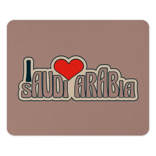 I Love Saudi Arabia Mouse Pad, Heart Saudi Arabia Gift, Saudi Arabia Lover, Souvenir Mousepad, Saudi Arabia Present, Country Mousepad - Tawshia