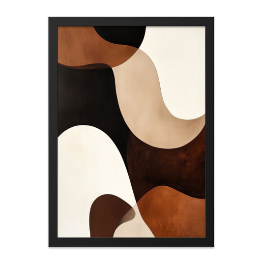 Abstract Shapes Wall Art, Neutral Tones Print, Modern Art Decor, Minimalist Home Decor, Earth Tones Artwork, Contemporary Wall Decor - Tawshia