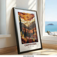 Cairngorms National Park Wall Art, Scottish Highlands Print, Mountain Landscape Poster, Home Decor, Nature Photography, Travel Gift - Tawshia