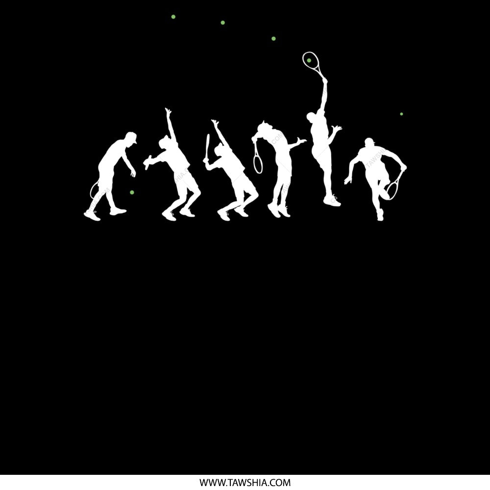 Tennis Players Silhouettes Design Unique Sports product