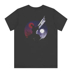 Shadowy Warrior Design Graphic T-Shirt product type