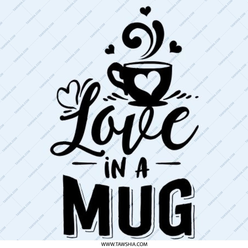 Love in a Mug Pinback Button, Coffee Lover, Cute Button, Gift Idea, Drink Lover, Badge, Coffee Heart, Mug Design, Fun Button - Tawshia
