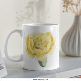 Prickly Pear Cactus Flower Mug, Floral Coffee Cup, Botanical Art Mug, Desert Flower Mug, Plant Lover Gift, Unique Mug, Gift for Her - Tawshia