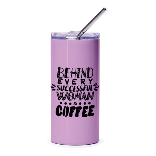 Successful Woman Coffee Tumbler, Gift for Her, Inspirational Quote Tumbler, Women Empowerment Gift, Coffee Lover Gift, Boss Lady Tumbler - Tawshia