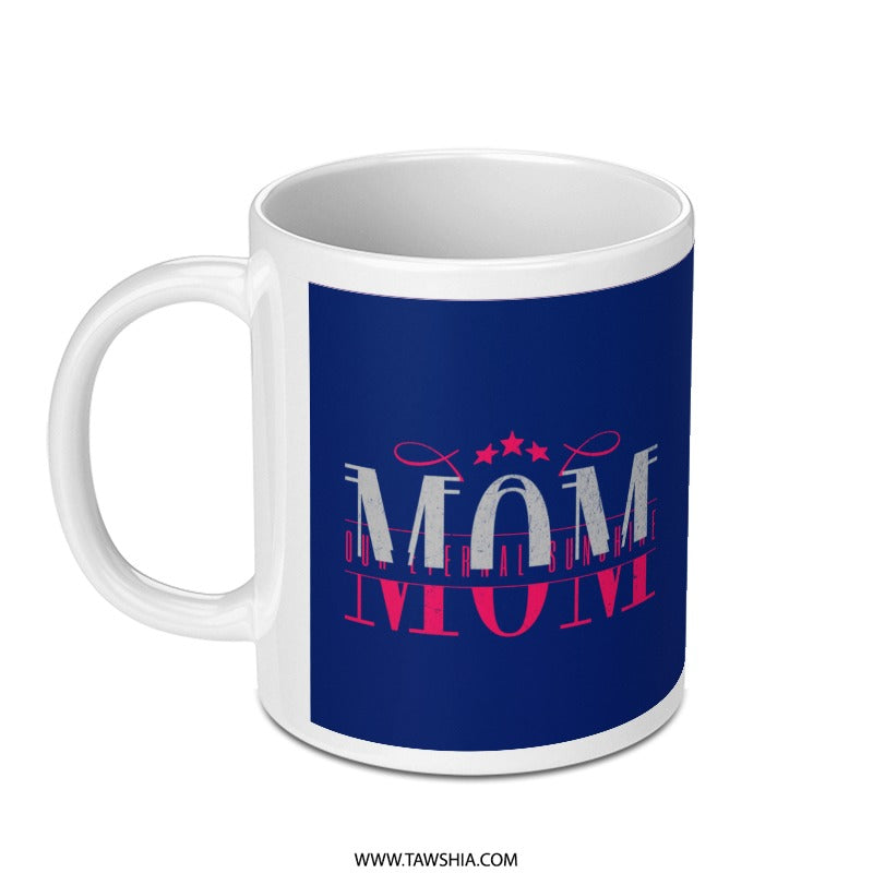 Beautiful Blue Mom Design Coffee Mug product