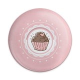 Cute Cupcake Pinback Button, Sweet Treat Button, Pink Heart Button, Kawaii Button, Food Lover Gift, Dessert Pinback Button - Tawshia