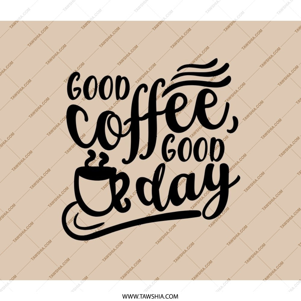 Coffee Lover Backpack, Good Coffee Good Day Backpack, Trendy Backpack, Gift for Coffee Drinker, Cafe Backpack, Stylish Bookbag - Tawshia