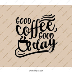 Coffee Lover Backpack, Good Coffee Good Day Backpack, Trendy Backpack, Gift for Coffee Drinker, Cafe Backpack, Stylish Bookbag - Tawshia