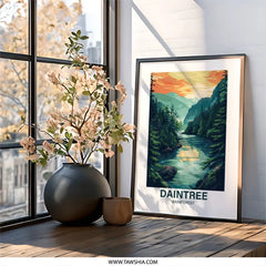 Daintree Rainforest Wall Art, Australian Landscape Print, Nature Artwork, Tropical Queensland Decor, Forest River Art, Travel Poster - Tawshia