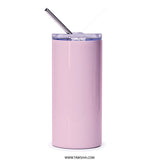 Pink Macaron Tumbler, Sweet Treat Tumbler, Pastry Lover Gift, Foodie Tumbler, Delicious Dessert Tumbler, Stainless Steel Tumbler - Tawshia