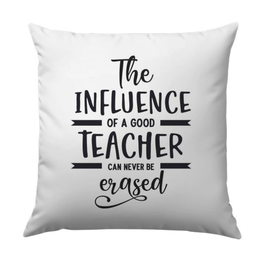Teacher Influence Pillow, Teacher Appreciation Gift, Inspirational Pillow, Gift for Teachers, Thank You Teacher Present, Teacher Decor - Tawshia
