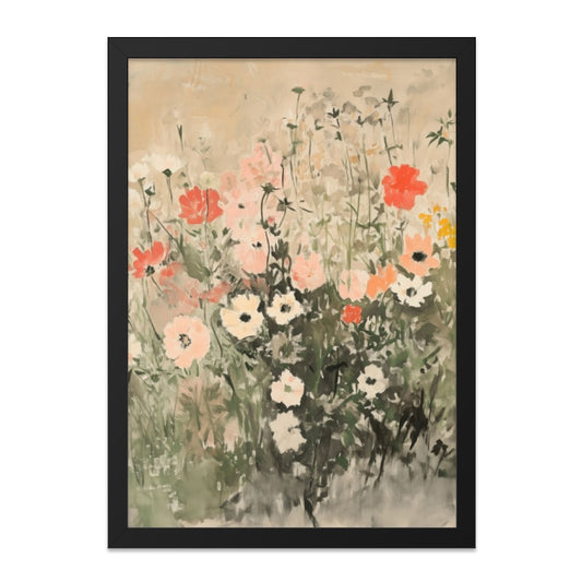Floral Wall Art, Flower Field Print, Botanical Wall Decor, Watercolor Painting, Floral Decor, Pastel Flower Art, Fine Art Print, Home Decor - Tawshia
