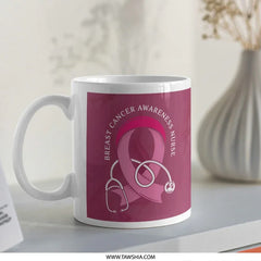 Breast Cancer Awareness Nurse Pink Ribbon Mug product