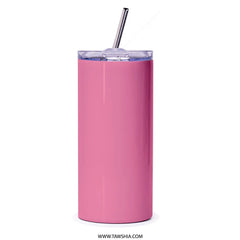 Large Pink Travel Cup with Straw product type