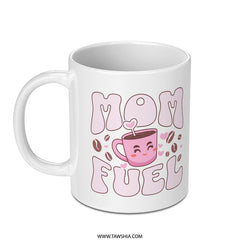 Cute Mom Fuel Coffee Mug with Heart Design product