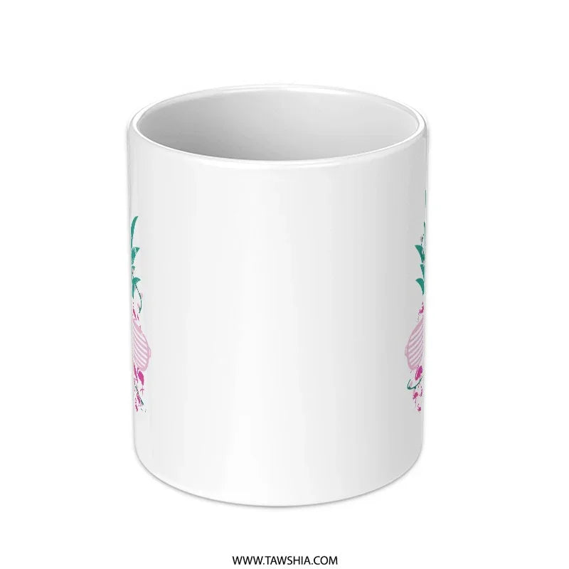 Floral Design White Coffee Mug product