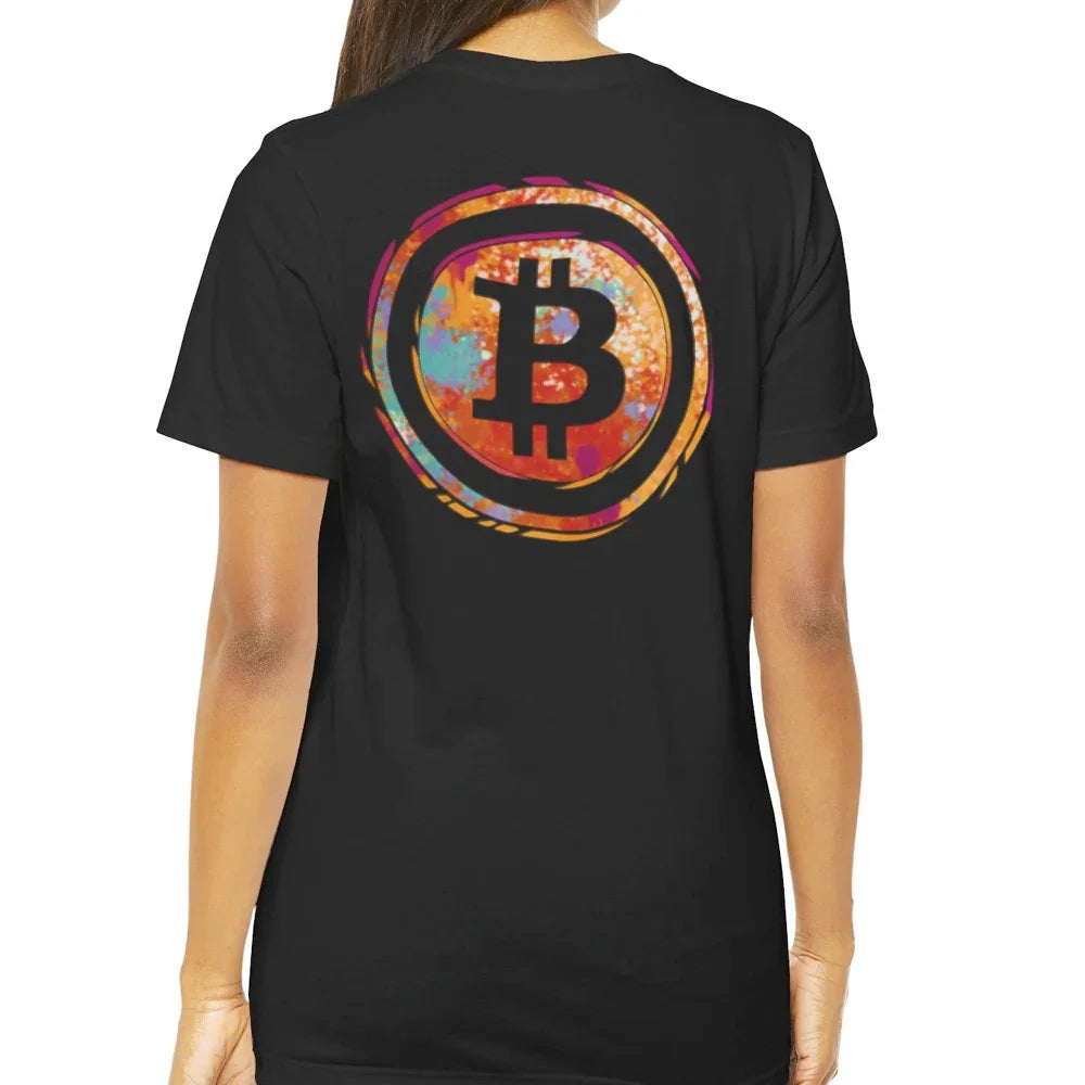Vibrant Bitcoin Inspired Graphic Design T-Shirt product
