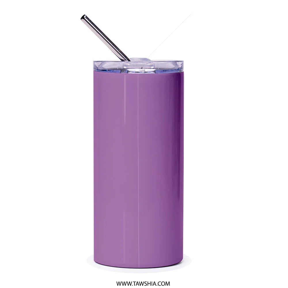 Insulated Purple Tumbler with Straw Drinkware product type