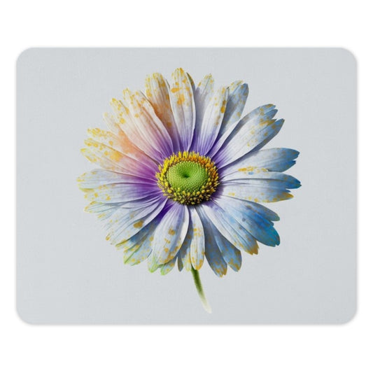 Daisy Mouse Pad, Floral Mousepad, Botanical Office Decor, Colorful Flower Art, Trendy Computer Accessory, Unique Gift Idea - Tawshia