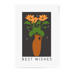 Best Wishes Photographic Print, Flower Vase Art Print, Minimalist Wall Decor, Housewarming Gift, Modern Art Print, Floral Still Life - Tawshia