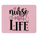 Nurse Life Mouse Pad, Gift for Nurse, Nursing Student Gift, Medical Mousepad, Heart Stethoscope Mouse Pad, Healthcare Worker Gift - Tawshia