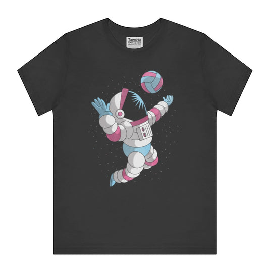 Volleyball Playing Astronaut Graphic Tee Shirt product type