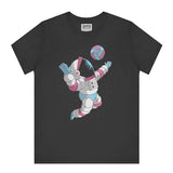 Volleyball Playing Astronaut Graphic Tee Shirt product type