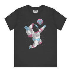 Volleyball Playing Astronaut Graphic Tee Shirt product type