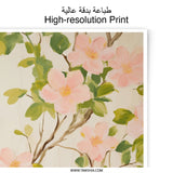 Pink Dogwood Photographic Print, Floral Art Print, Botanical Wall Decor, Flower Photography, Home Decor, Delicate Blossom Prints - Tawshia