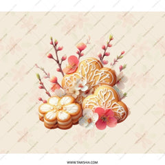 Floral Cookies Backpack, Spring Backpack, Cute Backpack, Unique Back Pack, School Backpack, Travel Backpack, Gift Backpack, Kids Backpack - Tawshia