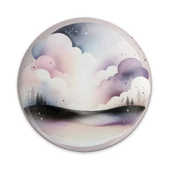 Watercolor Sky Pinback Button, Cloudscape Badge, Dreamy Landscape Pin, Celestial Art, Cute Pin Button, Aesthetic Gift, Pin for Bags - Tawshia