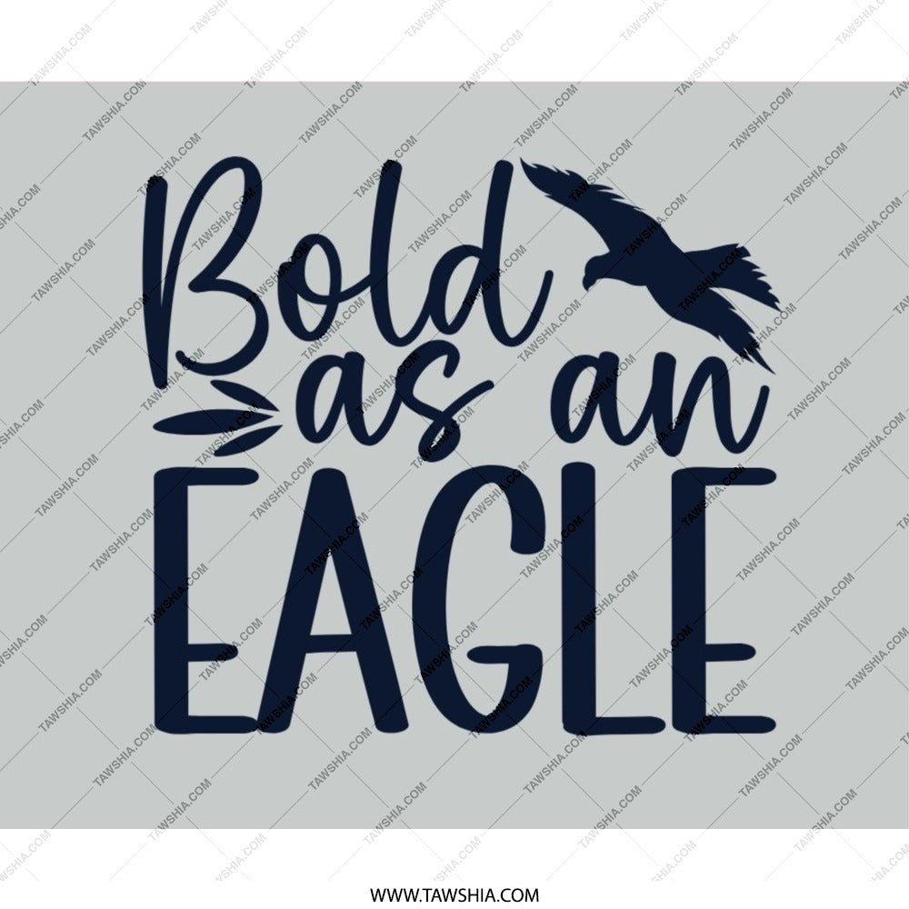 Bold As An Eagle Mouse Pad, Inspirational Quote Mousepad, Bird of Prey, Motivational Office Decor, Unique Gift Idea, Eagle Lover Gift - Tawshia