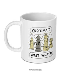 Check Mate Wait What Chess-Themed Coffee Mug product