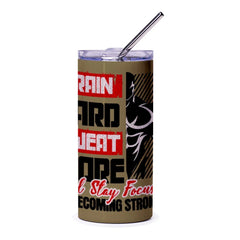 Train Hard Sweat More Tumbler Product