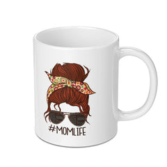 #Momlife Coffee Mug with Floral Headband product