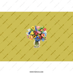 Floral Bouquet Tumbler, Colorful Flower Tumbler, Vase of Flowers Drinkware, Beautiful Floral Tumbler, Gift for Flower Lovers - Tawshia