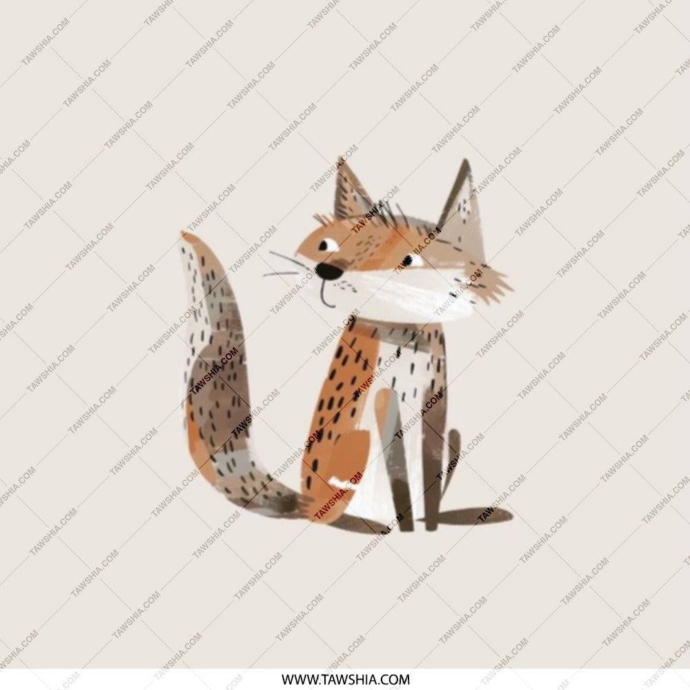 Cute Fox Pocket Mirror, Cartoon Animal Mirror, Unique Compact Mirror, Portable Makeup Mirror, Gift for Her - Tawshia