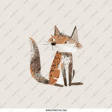 Cute Fox Pocket Mirror, Cartoon Animal Mirror, Unique Compact Mirror, Portable Makeup Mirror, Gift for Her - Tawshia