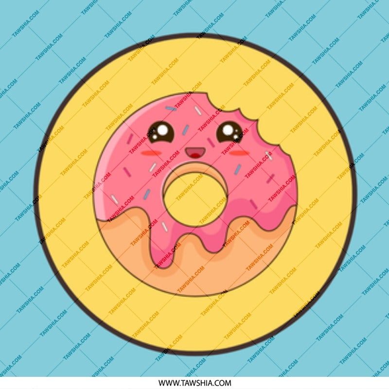 Cute Donut Mug, Kawaii Food Mug, Funny Coffee Cup, Sweet Treat Lover Gift, Unique Donut Design Mug - Tawshia