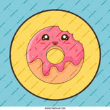 Cute Donut Mug, Kawaii Food Mug, Funny Coffee Cup, Sweet Treat Lover Gift, Unique Donut Design Mug - Tawshia