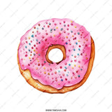 Sprinkled Donut Tote Bag, Sweet Treat Bag, Pink Donut, Food Lover Bag, Fun Tote, Casual Bag, Everyday Tote, Unique Design, Cute Bag - Tawshia