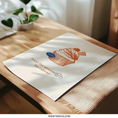 Cupcake Photographic Print, Foodie Art, Dessert Decor, Kitchen Art, Count Memories, Inspirational Quote, Unique Gift, Home Decor, Wall Art - Tawshia